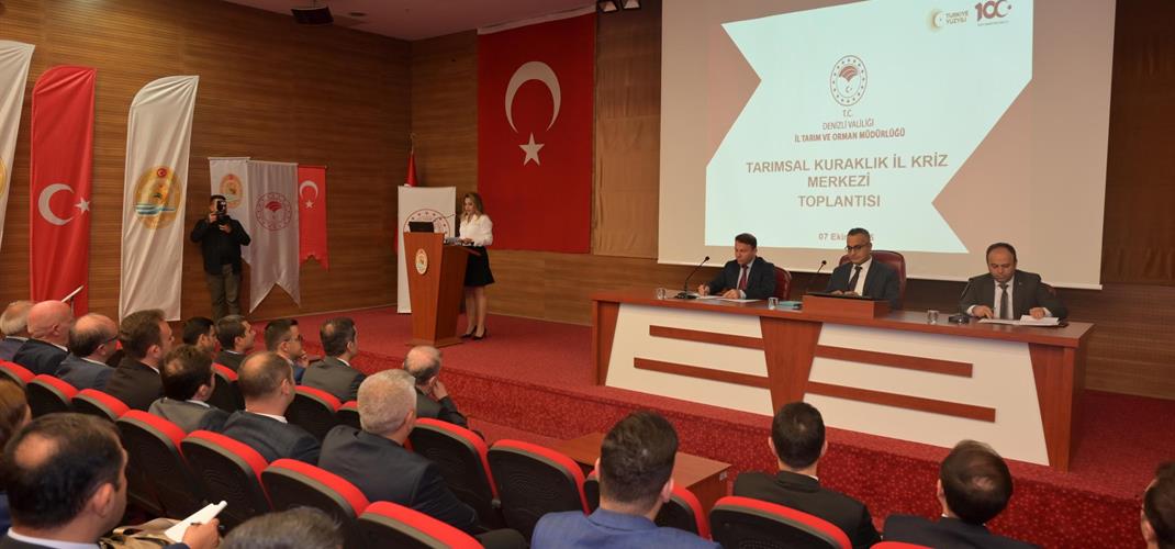 Tarımsal Kuraklık İl Kriz Merkezi Komisyonu, Denizli’de Yıllık Değerlendirme Toplantısını Tamamladı